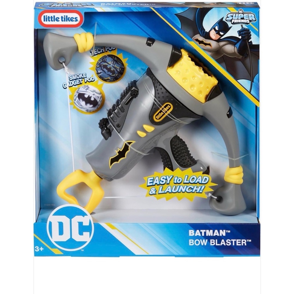 LITTLE TIKES Batman Bow Blaster - DC Active Play Toy Blasters for kids. NEW